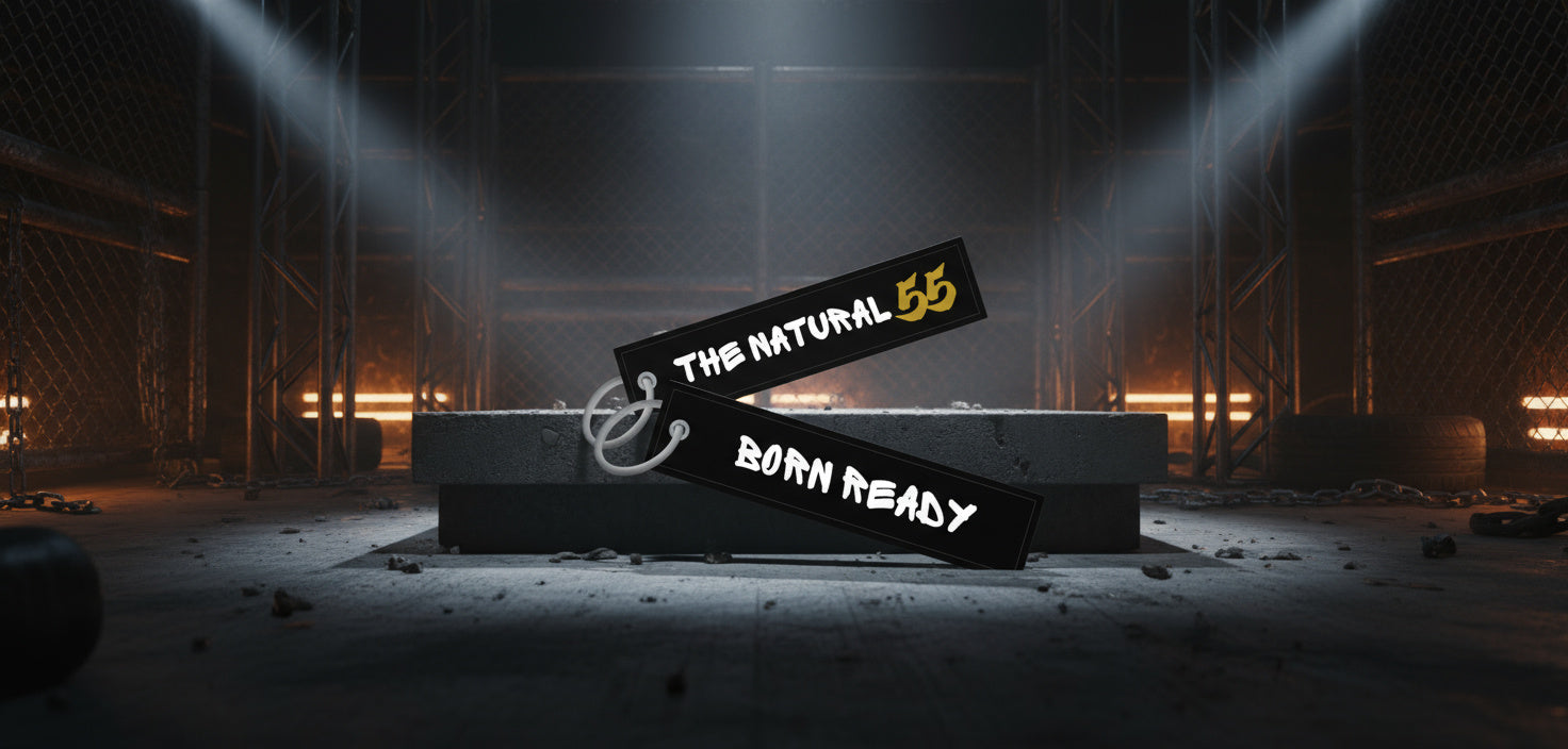The Natural Aviation Style Key Ring "Born Ready"