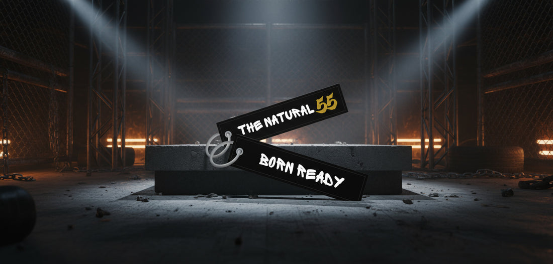 The Natural Aviation Style Key Ring "Born Ready"