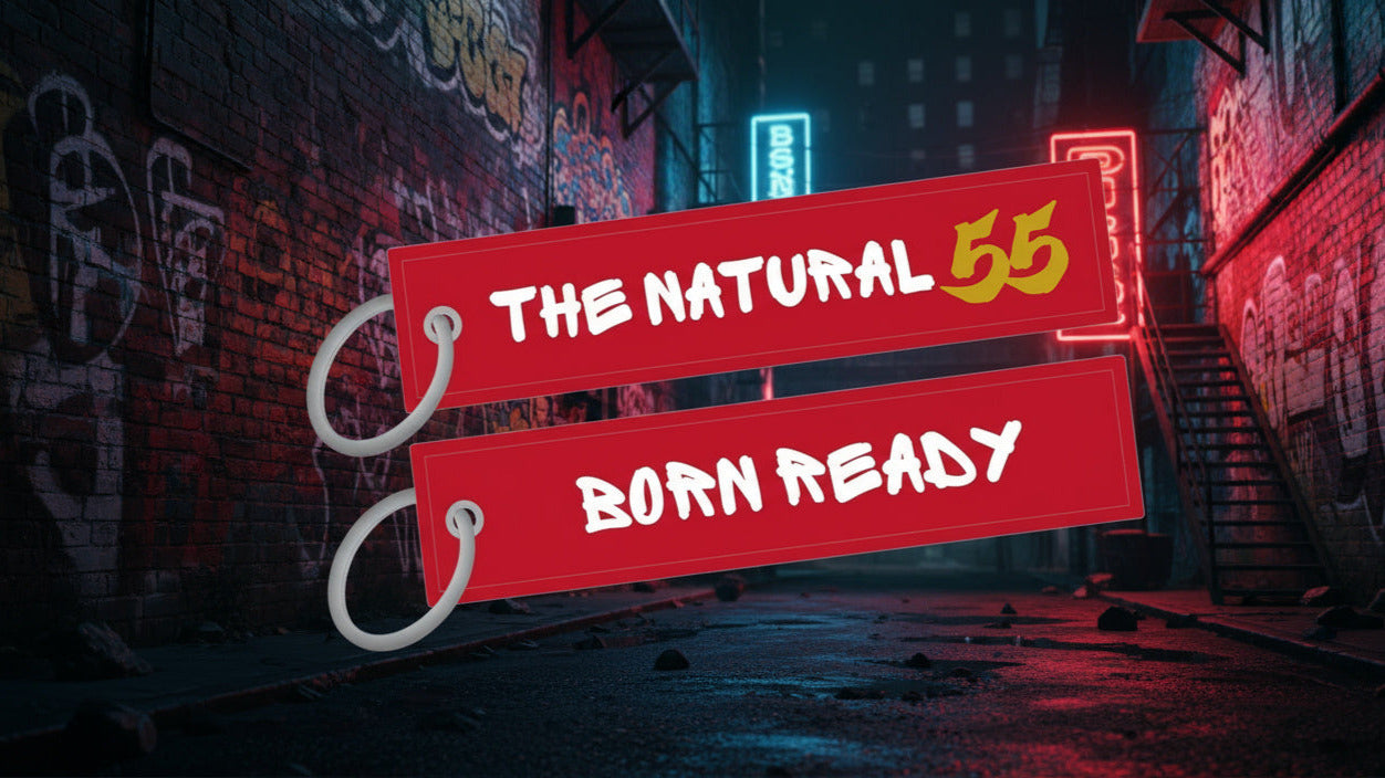 The Natural Aviation Style Key Ring "Born Ready"