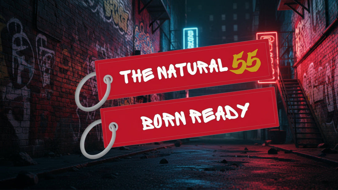 The Natural Aviation Style Key Ring "Born Ready"